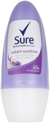 Sure Women Fragrance Collection Radiant Roll-On Anti-Perspirant Deodorant 50 ml - Pack of 6
