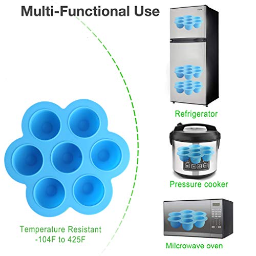 image for ROTTAY Silicone Egg Bites Molds and Steamer Rack Trivet with Heat Resi