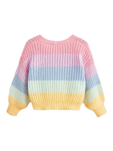 GORGLITTER Girl's Button Down Colorful Cardigan Open Front Knit Cute Long Sleeve Sweater Fall Fashion Trendy 20252
