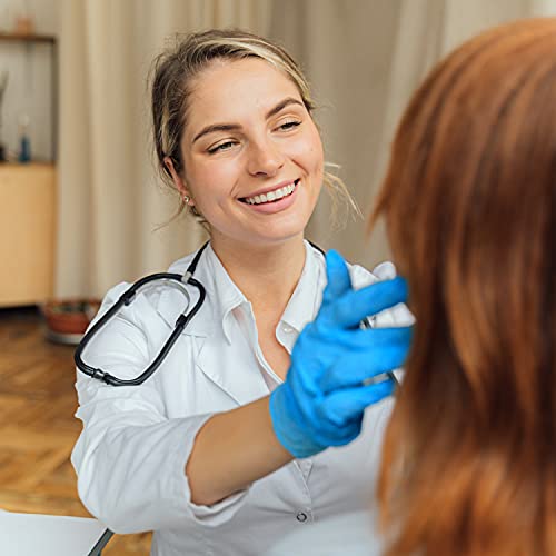 Meditrade® Nitril® BestGen® Nitrilhandschuhe in blau, Einweghandschuhe für den Medizinbereich oder Lebensmittel, Untersuchungshandschuhe, Einmalhandschuhe, latexfrei, DIN EN 455, 100 Stück, GröÃe XL – Bild 5