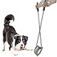 CKLT Hundekotsammler 96cm Edelstahl Hundekotschaufel langem Griff Hundekotgreifer mit Gezahnte Klauen Kotschaufel für große Hunde Hundekot Einsammeln in Garten und Rasen