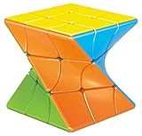 Twisty Speed Cube 3X3X3 Twisted Magic Cube Puzzle Toy Stickerless Colorful