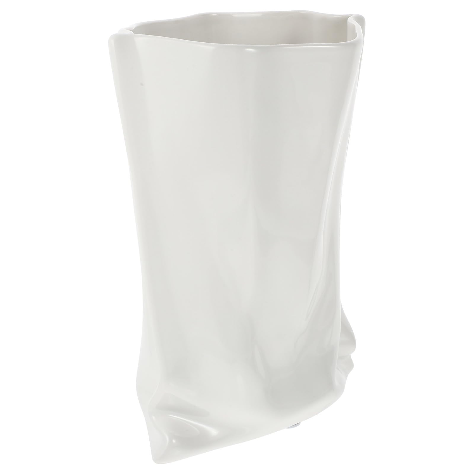 Vase en céramique artisanal blanc : l'élégance épurée d'un design unique pour salon
