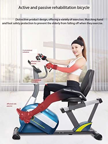Image of Recumbent Exercise Bike, Training Equipment Bicycle, with Heart Rate Monitor, Tablet Computer Holder, Suitable for Home Exercise