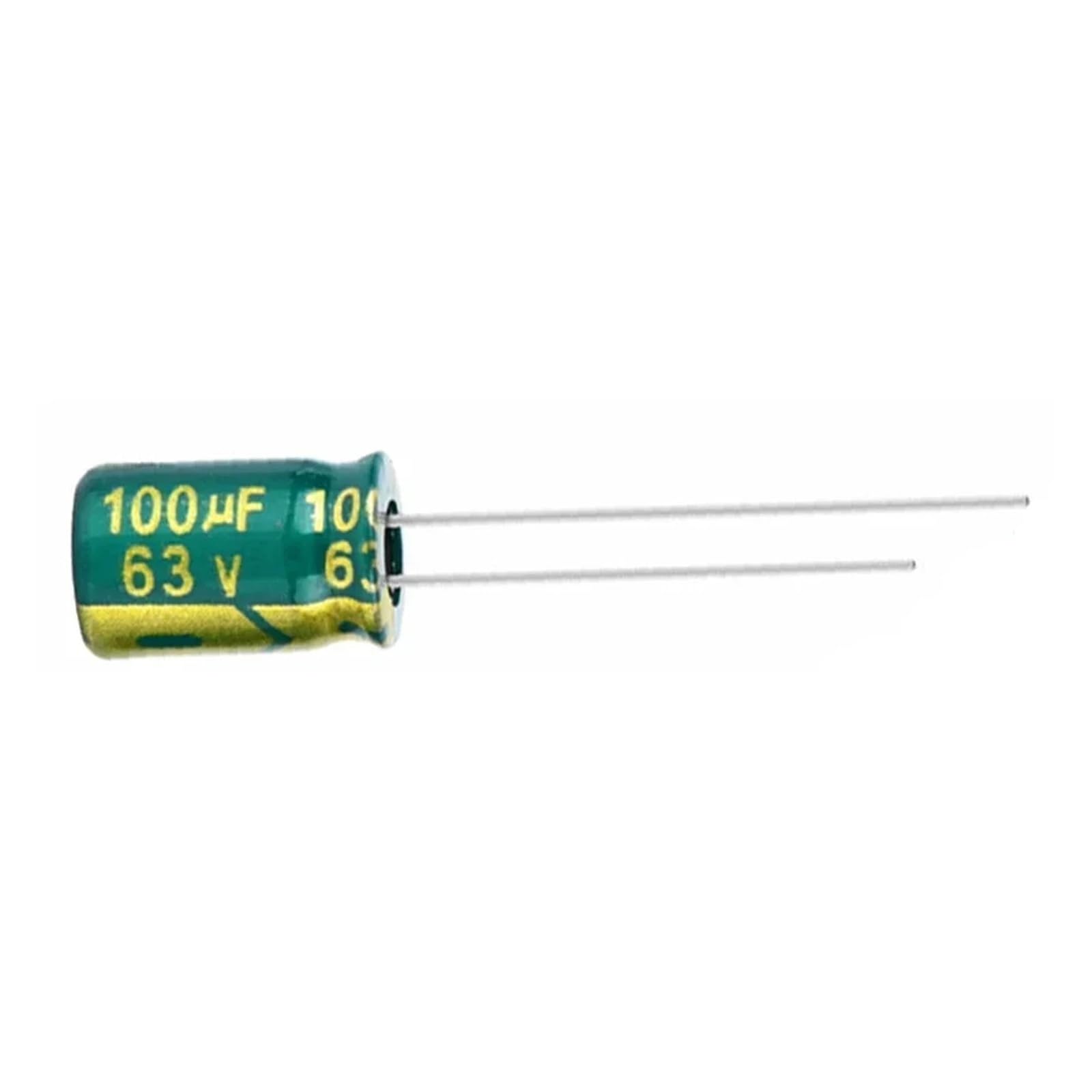 Condensateurs 100uF 63V haute tolérance en aluminium pour filtrage de tension stable