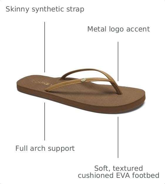 Image of Cobian Women's Nias Bounce | Low-Profile Cushioned Top Sole with Arch Support and EVA Outsole for Beach Days, Travel, and Everyday Wear