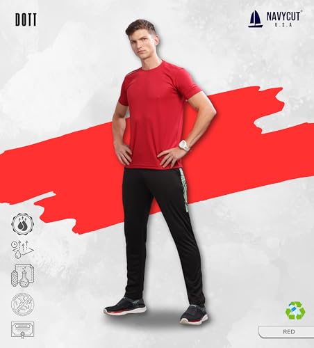 Image of Men's Regular Fit Quick-Dry Active T-Shirt for Gym & Sports - Stylish, Comfortable, and Perfect for Workouts & Everyday Wear
