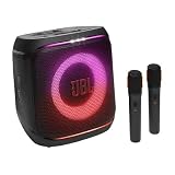 JBL, PartyBox - Microfono Encore Essential, 2, Bluetooth, portatile, resistente agli spruzzi, batteria fino a 15 ore, JBL Pro Sound, AI Sound Boost, 100 W RMS