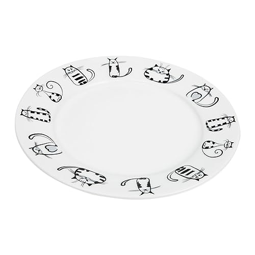 BESTonZON Cartoon-katze Westliches Teller Aus Keramik Keramikplatte...