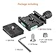 Koolehaoda 50mm Schnellwechselplatten Klemme Kompatibel mit Arca Swiss, Universal Quick Release Plate Adapter für DSLRs, Stative, Einbeinstative, Gimbals und Kugelköpfe