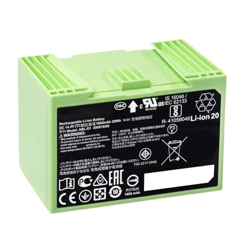 ルンバ I7 I3 I4 I5 I6 I7 I8 J7 E5、シリーズロボット掃除機 1800mah/5000mAh 14.4V 充電式交換用リチウムイオン電池交換用(2600mAh)