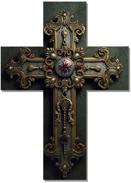 Miniatura 11 de Cruz de pared religiosa, decoración de pared cristiana, decoración de pared de cruces