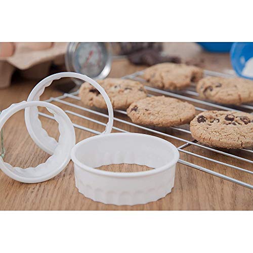 Chef Aid Ensemble de découpoirs à pâtisserie – 6 pièces Rondes et carrées à Bord cannelé...