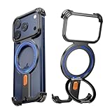 360° DREHBARER STÄNDER: Diese iPhone 17 pro phone case wird mit einem um 360° drehbaren und verstellbaren Ständer geliefert, mit dem Sie Ihr Telefon je nach Bedarf in eine bequeme Quer- oder Hochformat-Position bringen können. Der unsichtbare Ständer passt sich dem Gehäuse perfekt an, ohne sperrig zu sein!