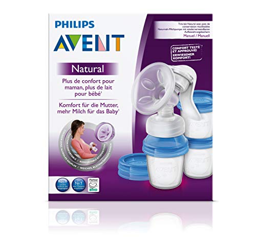 Philips Avent Manual Breast Pump with 3 Cups, SCF330/13 Philips Avent Manual Breast Pump with 3 Cups, SCF330/13
