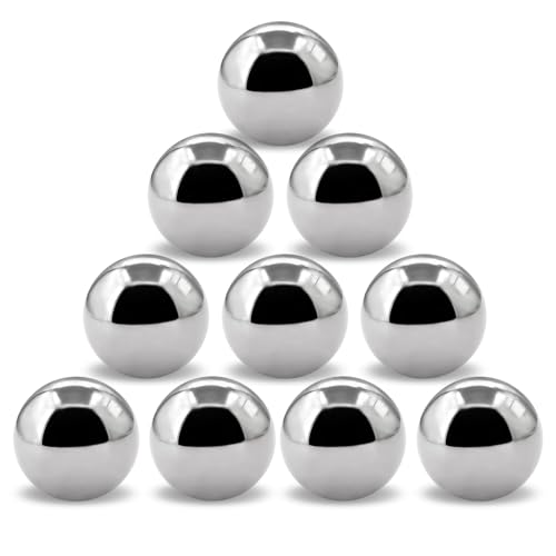 10pcs 1.5''inch Chrome Steel Bearing Balls 38mm Steel Balls Precision Bearing Bulk Bicycle Bearing Balls 1-1/2"