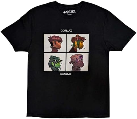 Gorillaz - Kids Demon Days T-Shirt, Color Black, Size: 1-2 Years