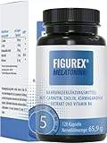 FIGUREX Melatonin für die Nacht, Stoffwechsel-Matrix durch Vitamin B6, L-Carnitin hochdosiert und Ashwagandha Extrakt, 120 Kapseln