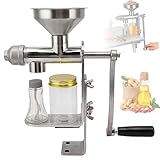 LTdlhFk Prensa De Aceite Manual De Acero Inoxidable para El Hogar, Herramienta De Extracción De Aceite Casera, para Semillas De Cacahuete.