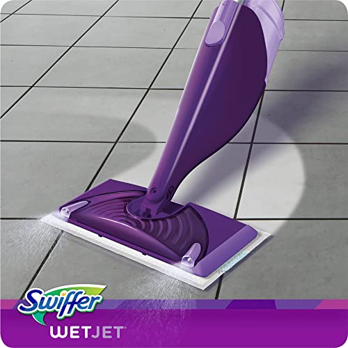 Swiffer Wetjet Starter Kit, Includes: 1 Power Mop, 5 Pads, Solution, Batteries, 6 Piece Set #TOP4