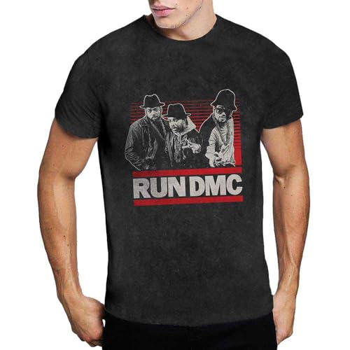 Run Dmc Gradient Bars Official Tee T-Shirt Mens Unisex (XX-Large) Black