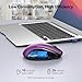 TECKNET Wireless Mouse for Laptop, Silent Mouse Quiet Click, Computer Mice Wireless, 6 Adjustable 4000 DPI Computer Mice - Purple