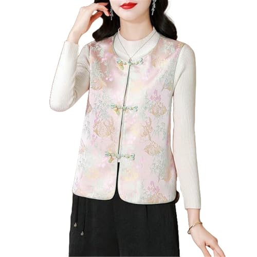 Gilet sans manches femme imprimé jacquard idéal pour le printemps