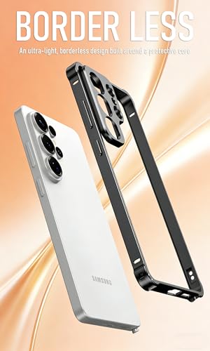 JIAONASHIJIA for Samsung Galaxy Galaxy S26 Ultra Frameless Case Silver - image 3