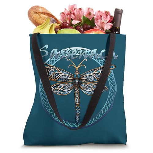 Bolso Tote Sassenach Gaelic Dragonfly Scottish Outlander miniatura 4