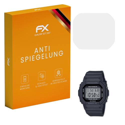 atFoliX Screen Protector compatible with Casio BGD-5650-1 Screen Protection Film, anti-reflective and shock-absorbing FX Protector Film (3X)