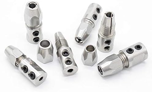 Rc Boat Stainless Flexible Coupling CW/CCW Soft Shaft Lock 5 * 4/4.76/3.8mm 3.18 * 3/2mm 4 * 3.18/4mm 2.3 * 2.2mm Flex Collet Coupler (Color : 5X4mm CW, Size : 1)