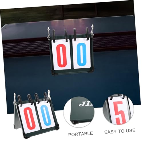 Marcador portátil Yardwe para deportes: tablero de puntuación para baloncesto, tenis, bádminton y más, construcción de acero y PVC para uso duradero miniatura 3