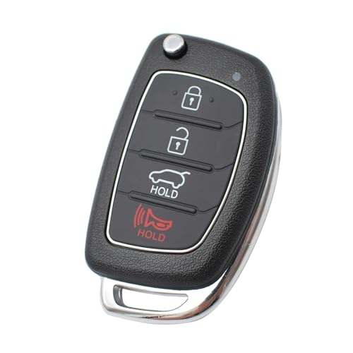 Coque clé voiture 4 boutons pour Hyundai Santa Fe Sonata Tucson I40