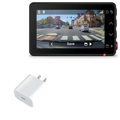 BoxWave Charger Compatible with Garmin Dash Cam X210 - PD GAN miniCube (30W), 30W Tiny PD GAN Type-C Wall Charger - Winter White