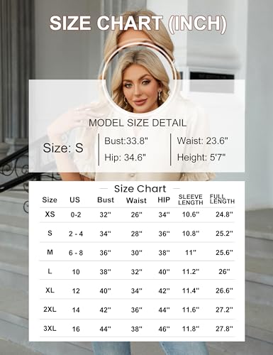 BMJL Womens Blouses Dressy Casual Satin V Neck Short Sleeve Shirts Business Casual Tops for Women 6