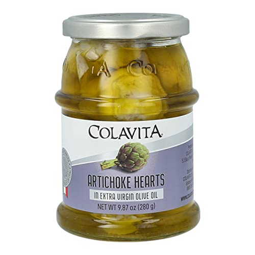 Colavita Marinated Vegetables - Artichoke Hearts in EVOO, 9.87oz Jar