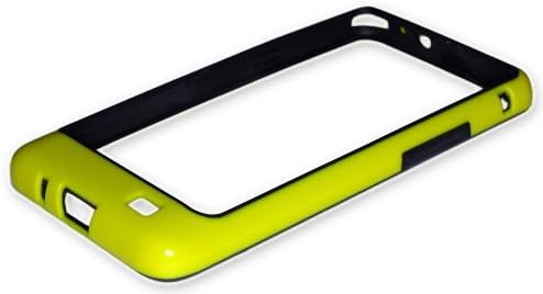 Xcessor Classic Bumper Case for Samsung Galaxy S2 i9100 and S2 Plus i9105. Rubber & Plastic. Black/Yellow