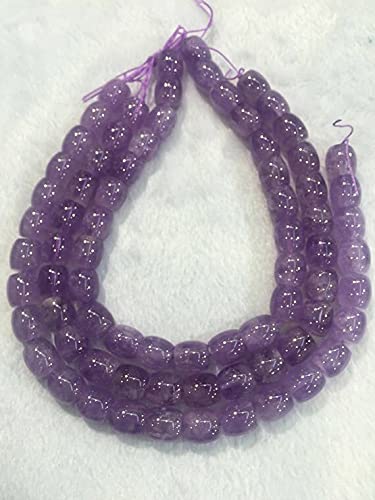 Perles en améthyste naturelle de qualité supérieure forme barillet violet 15mm