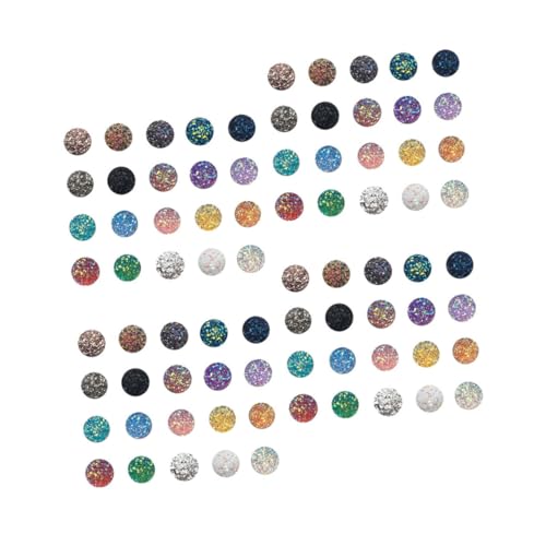 Patchs ronds résine iridescente de qualité supérieure pour accessoires de mode
