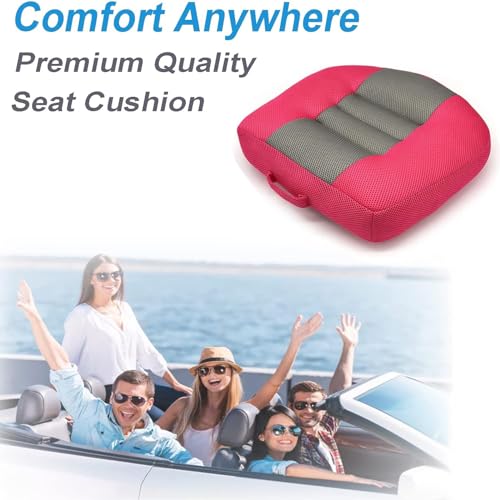 Coussin de siège auto portable rose pour augmenter la hauteur des conducteurs - 6