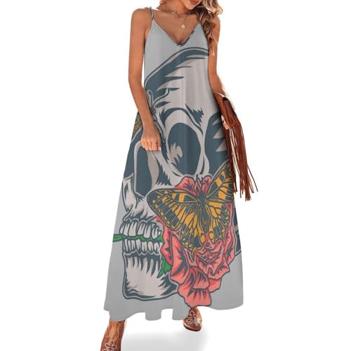Robe longue papillon parfaite pour vos journées d'été et sorties à la plage