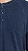 Faherty Men's Cloud Long Sleeve Henley, Navy Heather, Blue, M