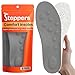Original Steppers Insoles, 2025 4D Steppers Comfort Boosting Massage Insole, Memory Foam Thermal Insoles, Comfy Insole with Arch Support for Men and Women (Gray, Extra Small(EU 37-38))