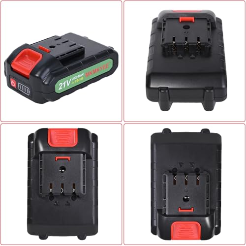 Image of 21v III Battery, 2.0 Ah Battery with Electric Quantity Display and Charger Cord Compatible for Mini Chainsaw