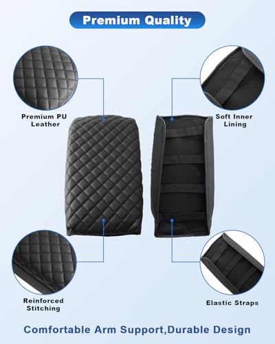 Image of CDEFG for 2026 Kia Sorento Center Console Cover for 2026 Kia Sorento Accessories Armrest Cover Middle Console Protector Arm Rest Pad Leather