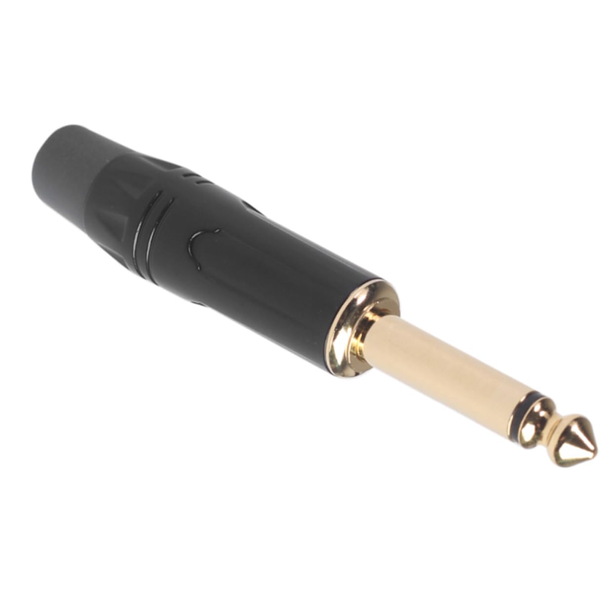Mipcase 3 Set Jack Di Chitarra Connettore Strumento Connettore Audio Da 6,35 Mm Per Chitarra Accoppiatore A Saldare Per Jack Da 6,35 Mm Black 5 Pezzi*3