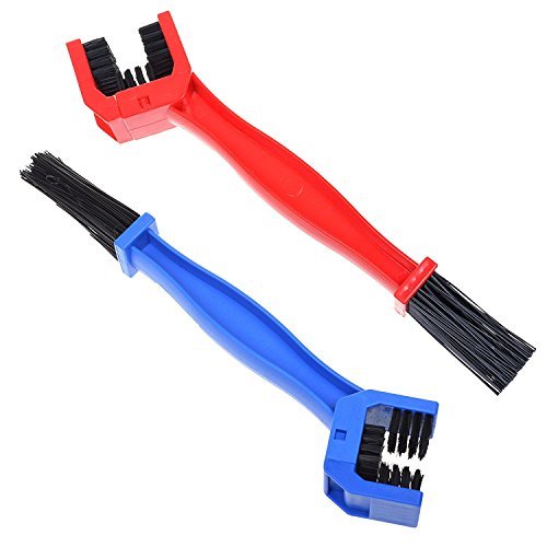 SklhMotorcycle Chain Cleaner Brush Bike Crankset Scrubber Tool