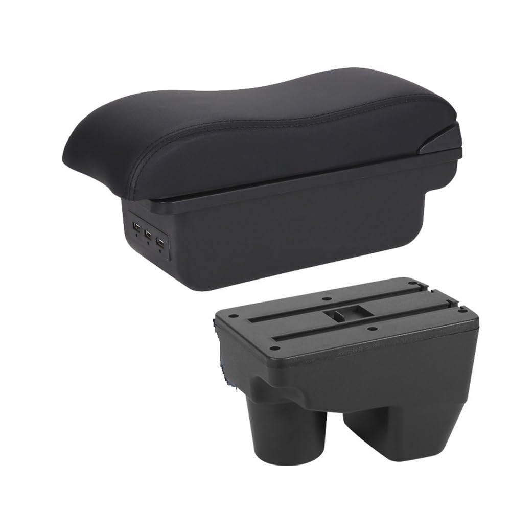 Yulegudi B2 Black Line 3Usb Car Armrests For Toyota For Yaris Elegant 2021-2024