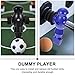 BESPORTBLE 4PCS Foosball Men, Soccer Player Set - Plastic Replacement Parts for Football Table (Black, Blue, Red, White )