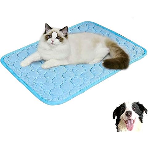 PAPIEEED Summer Pet Cat Pad Dog Mat, Washable Car Dog Blanket Cat Sleep Cushion for Kennel Sofa Bed Floor, Travel Car Seats for Little, Medium, Large Pets Indoors Outdoors Cover